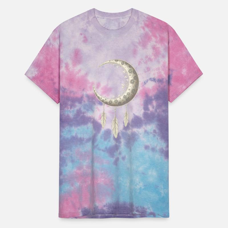 Elegant Moon With Feathers