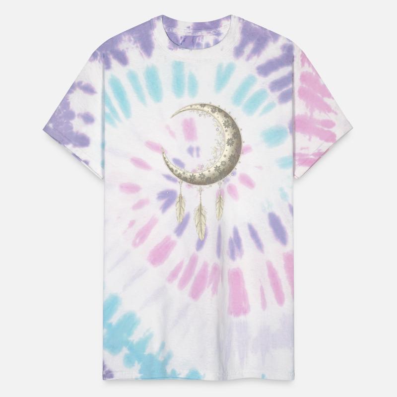 Elegant Moon With Feathers