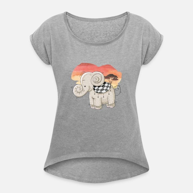 Elephant Watercolor Africa African Tree At Night