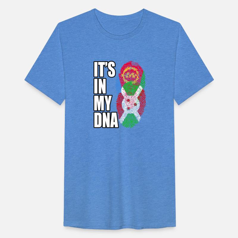 Eritrean And Burundian Mix Heritage DNA Flag