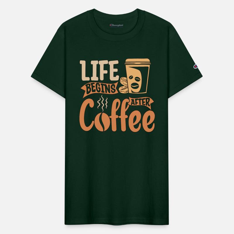 Espresso Life Begins After Coffee Caffeine Latte