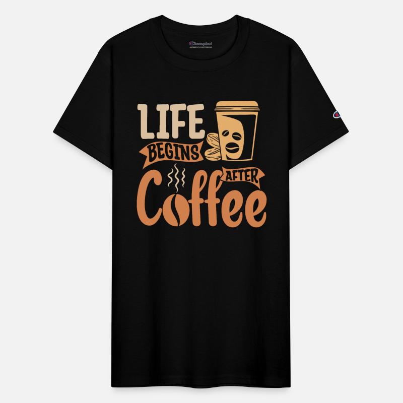 Espresso Life Begins After Coffee Caffeine Latte