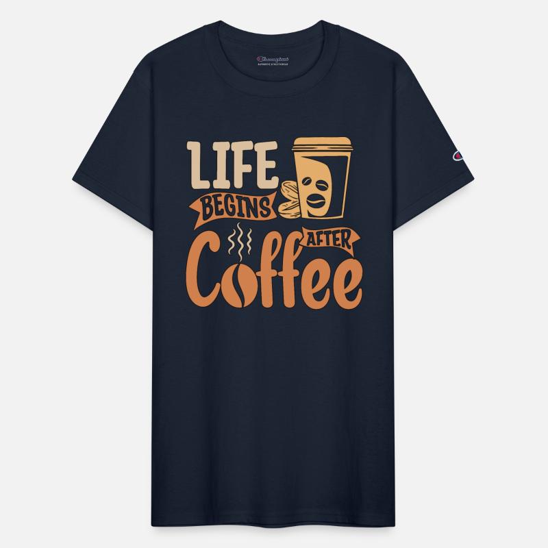 Espresso Life Begins After Coffee Caffeine Latte