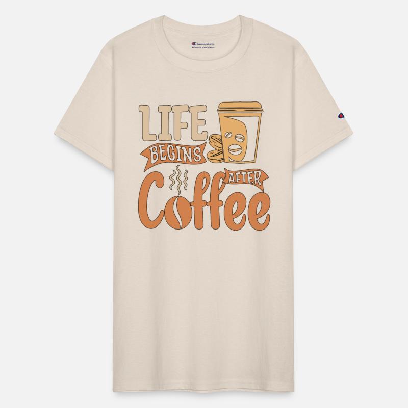 Espresso Life Begins After Coffee Caffeine Latte