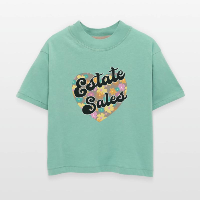 Estate Sales brown floral heart