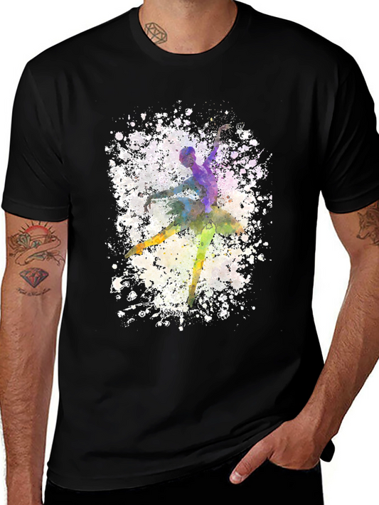 Watercolor Ballerina Graphic T-Shirt