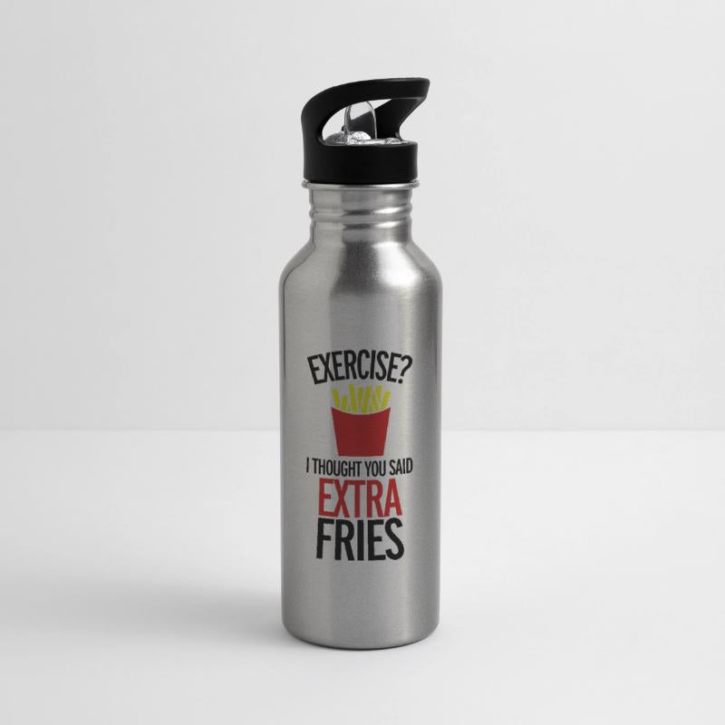 Exercise Extra Fries Funny Sarcastic Gym Quote