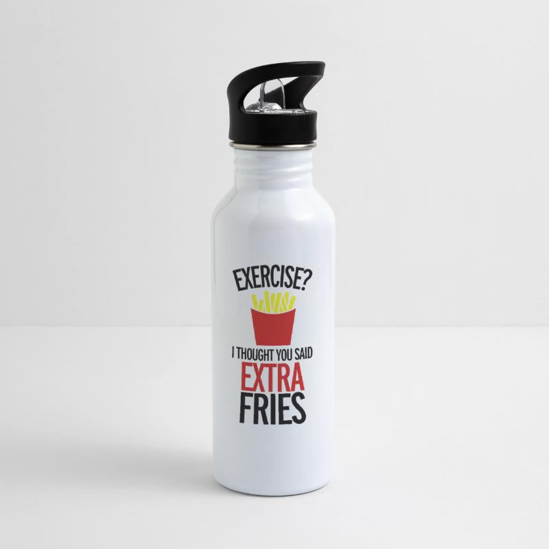 Exercise Extra Fries Funny Sarcastic Gym Quote