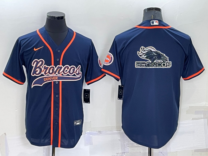 Men's Denver Broncos Navy Game Jerseys