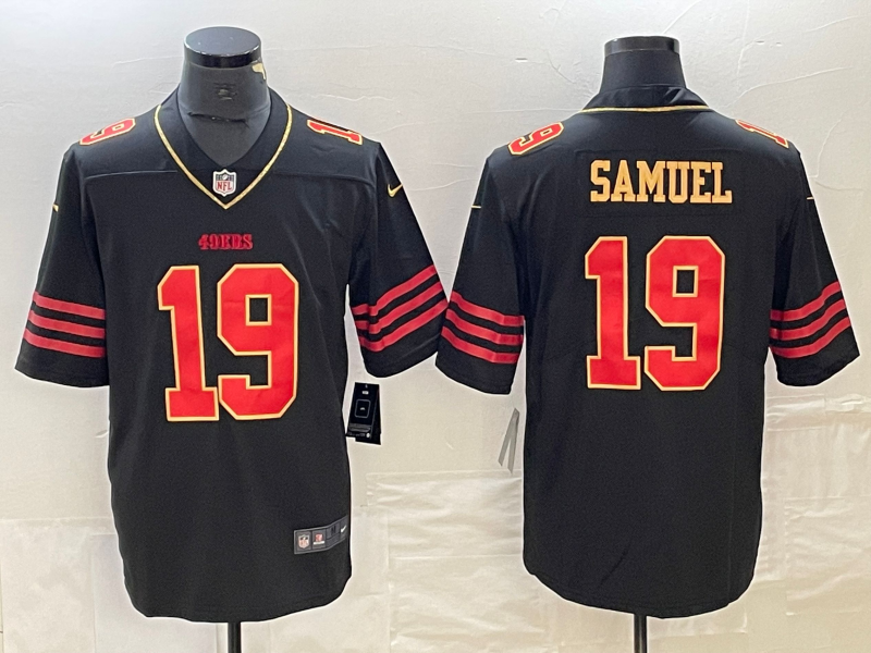 Men's San Francisco 49ers Deebo Samuel #19 Black Vapor F.U.S.E. Limited Jerseys