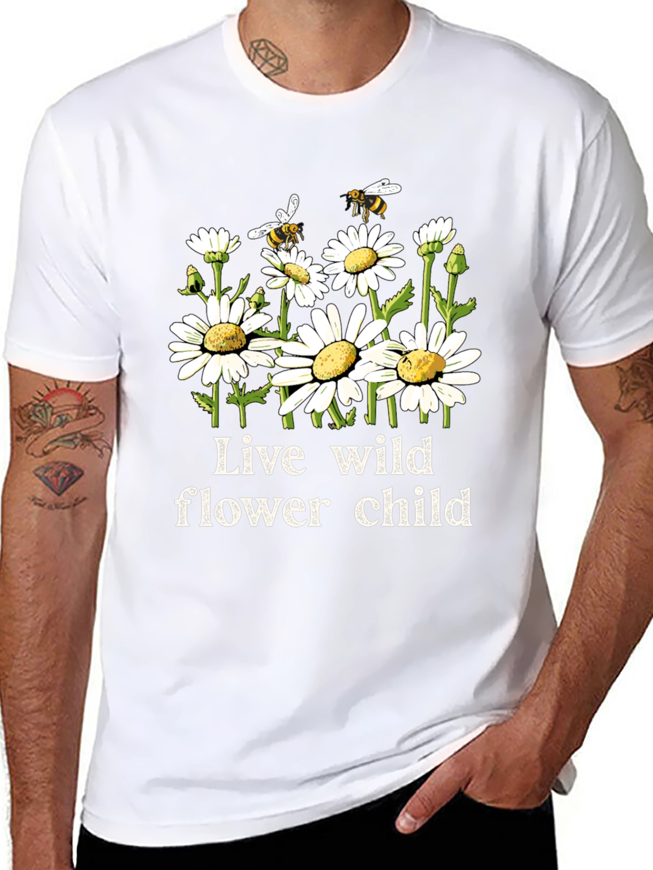 Live Wild Flower Child Graphic Tee