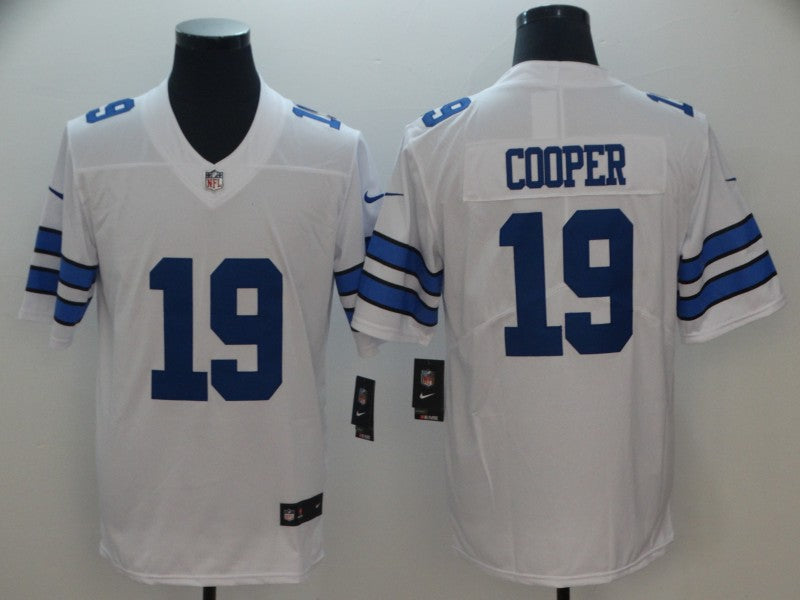 Men's Dallas Cowboys Amari Cooper #19 White Fashion Game Jerseys