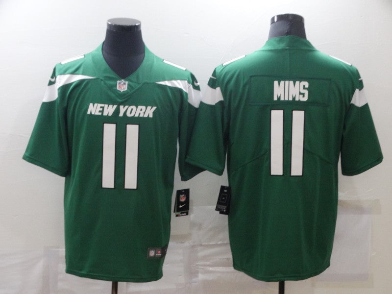 Men's New York Jets Denzel Mims #11 Green Game Jerseys