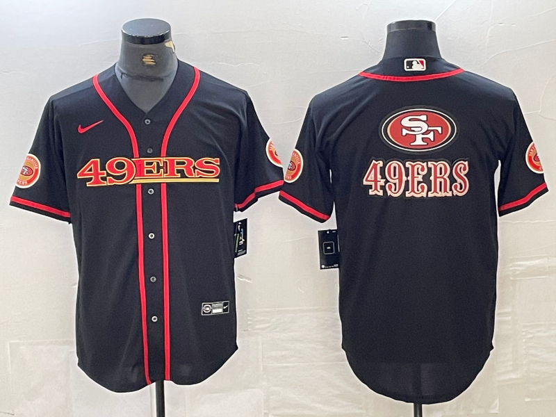 Men's San Francisco 49ers Black Joint Edition Player Jerseys