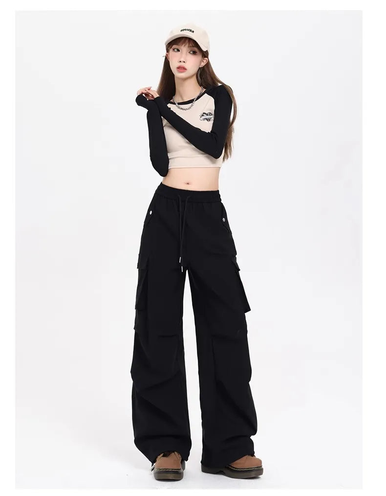 Fashionable Pants Korean Style Niche Drapey Cargo Pants Fo