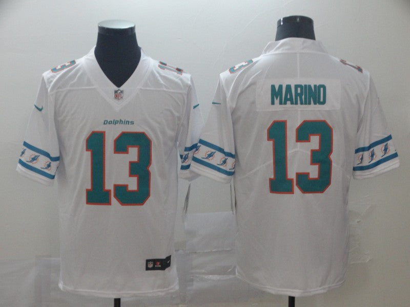 Men's Miami Dolphins Dan Marino #13 White Player Game Jerseys