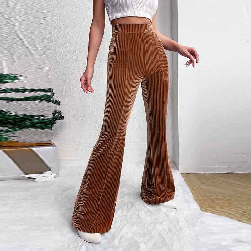 Classic Pants Corduroy Wide-leg Casual Pants Women