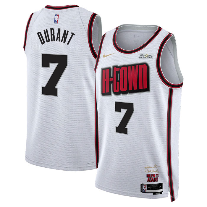 Kevin Durant Houston Rockets Jersey  White