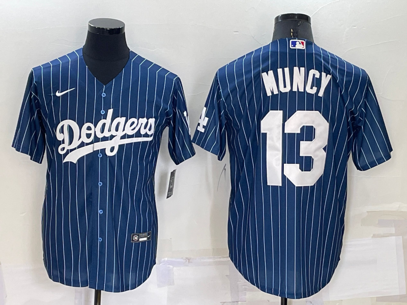 Men's Los Angeles Dodgers Max Muncy #13 Blue Authentic Game Jerseys