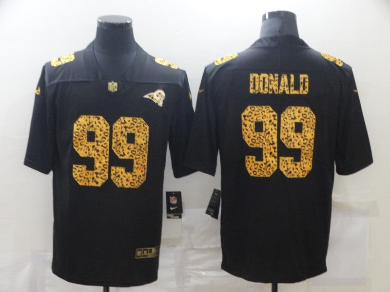 Men's Los Angeles Rams #99 Aaron Donald Black Alternate Game Jerseys
