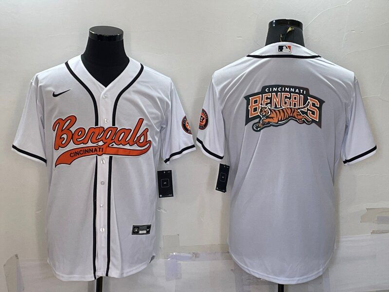 Men's Cincinnati Bengals White Fashion Jerseys