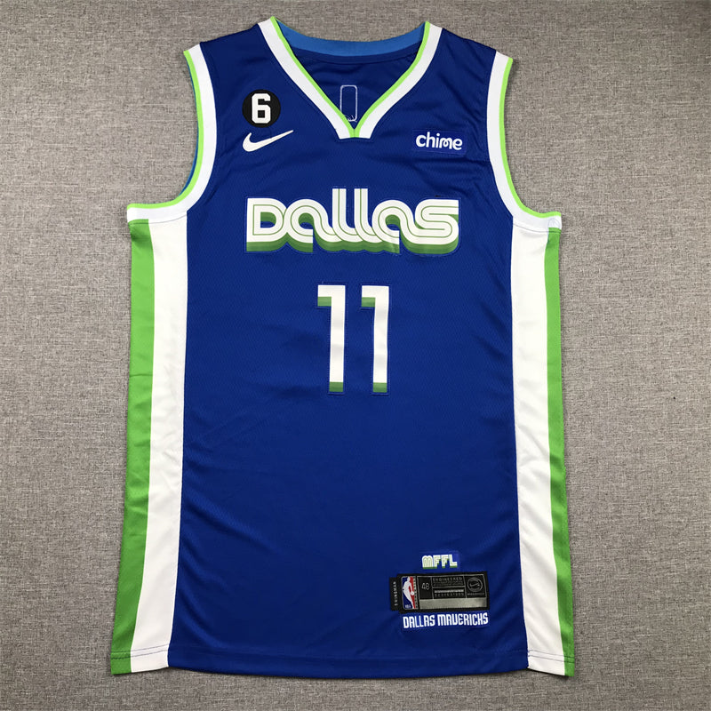 Men's Dallas Mavericks Kyrie Irving #11 Blue 2022/23 Fastbreak Jerseys - City Edition