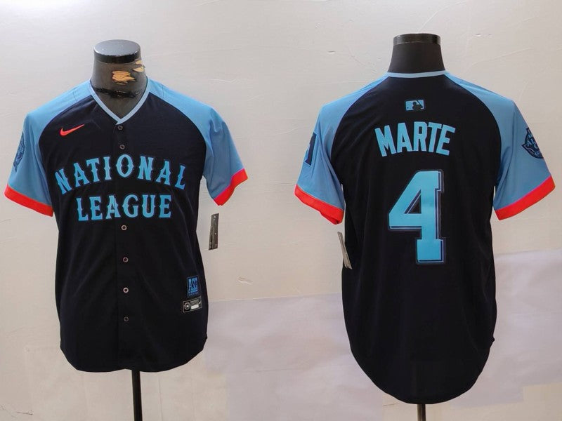 Men's National League Ketel Marte #4 Navy 2024 MLB All-Star Game Limited Player Jerseys