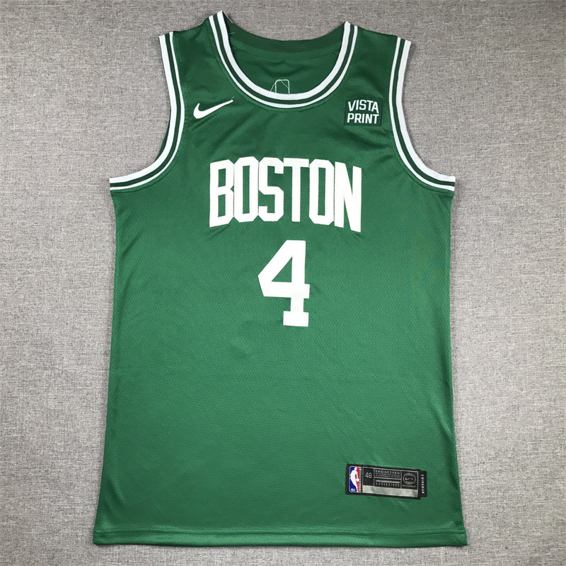 Men's Boston Celtics Jrue Holiday #4 Kelly Green Swingman Jerseys - Icon Edition