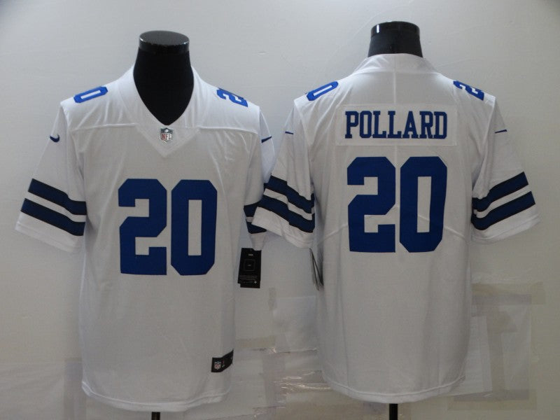 Men's Dallas Cowboys Tony Pollard #20 White Game Player Jerseys
