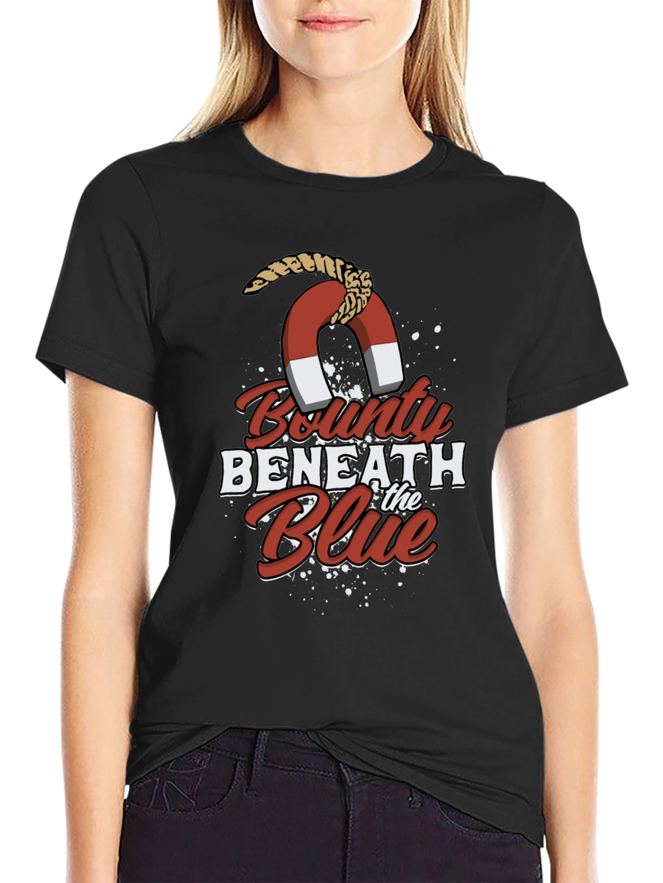Bounty Beneath the Blue Graphic Tee - Black
