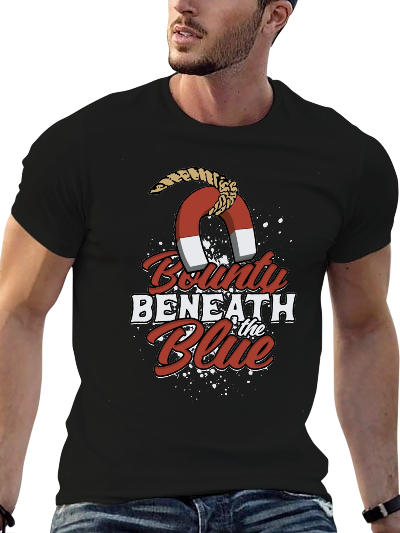 Bounty Beneath the Blue Graphic Tee - Black