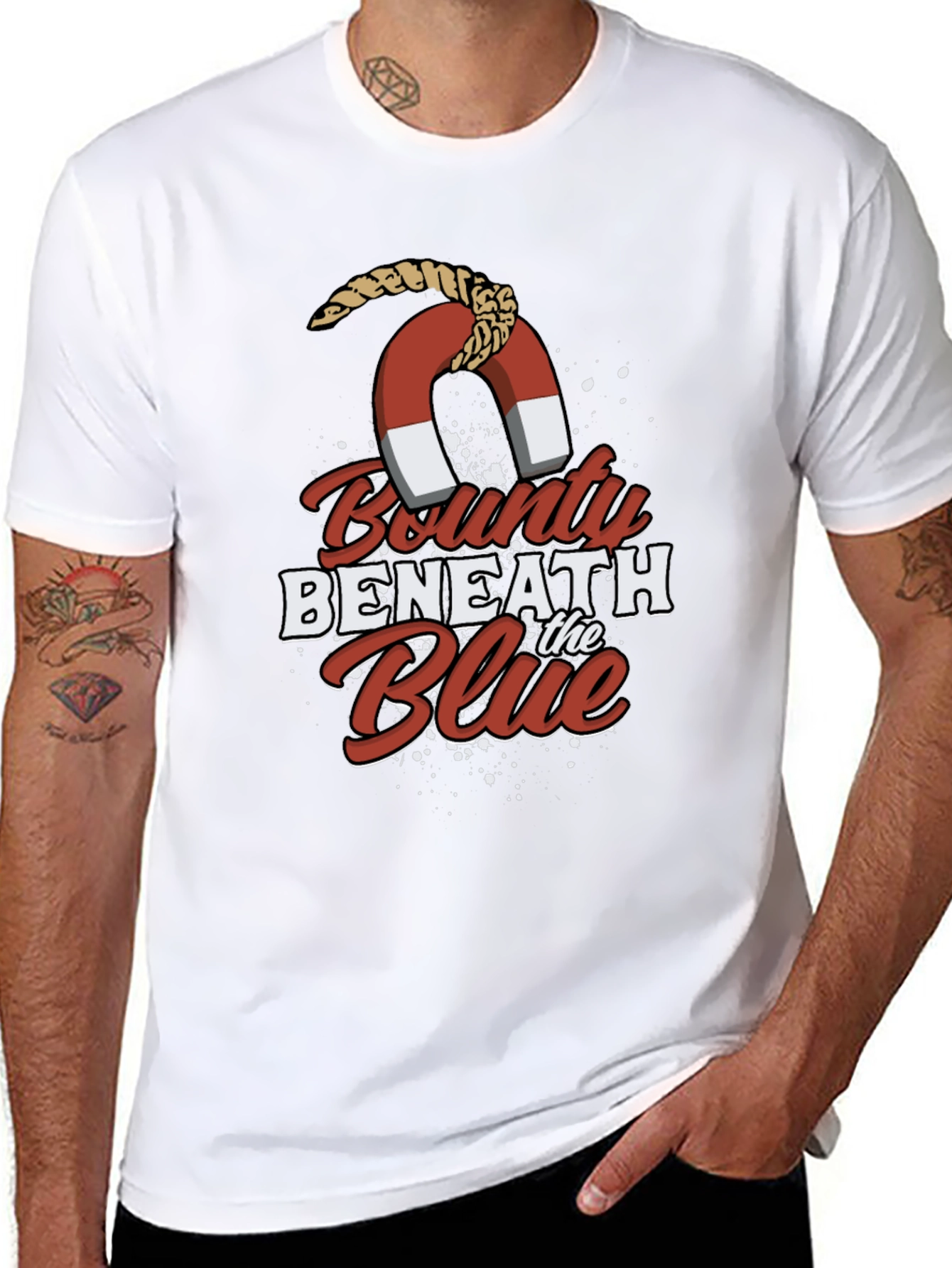 Bounty Beneath the Blue Graphic Tee - Black