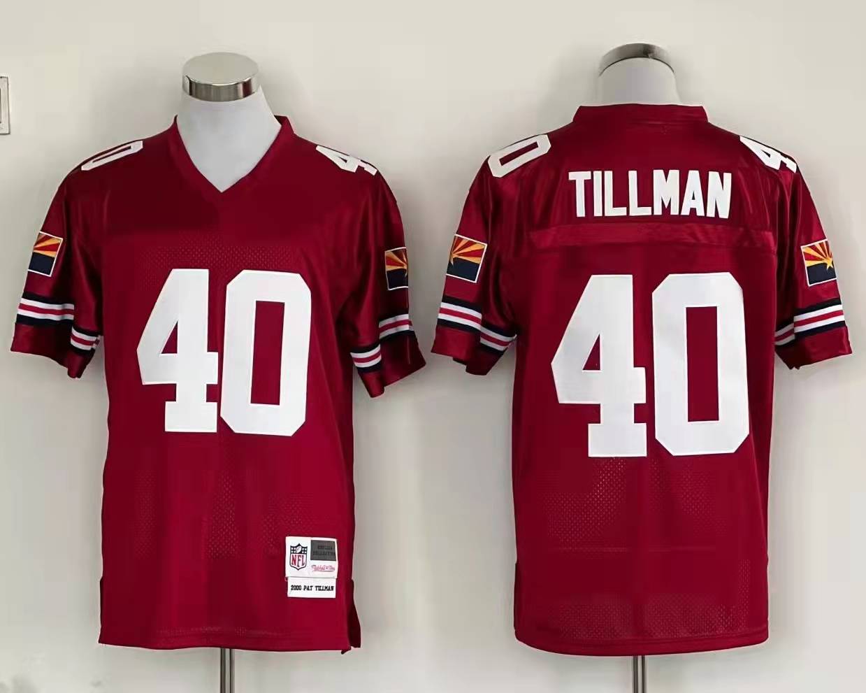 Men's Arizona Cardinals Pat Tillman Mitchell & Ness Cardinal Legacy Replica Jerseys