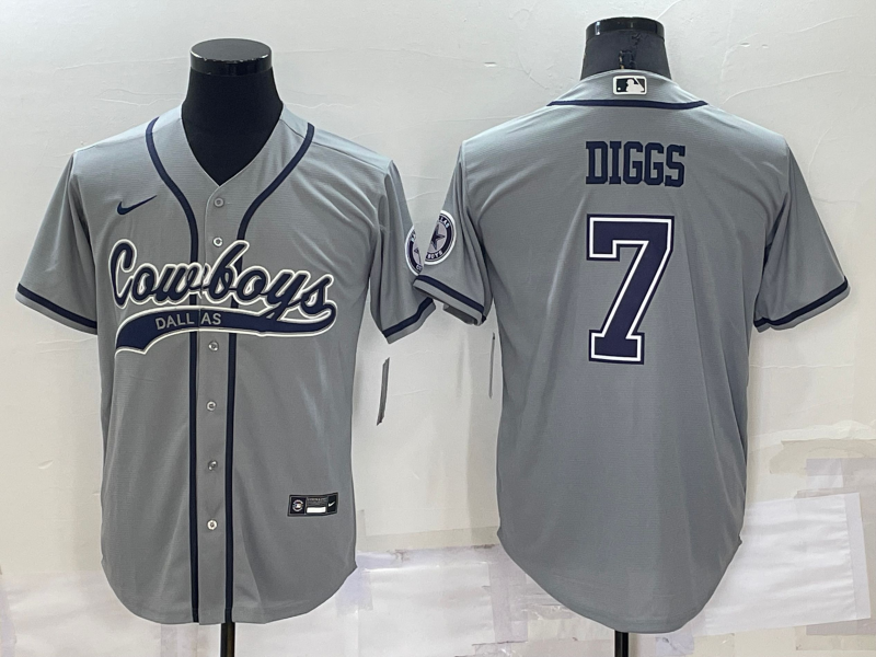 Men's Dallas Cowboys Trevon Diggs #7 Gray Player Jerseys Joint Edition