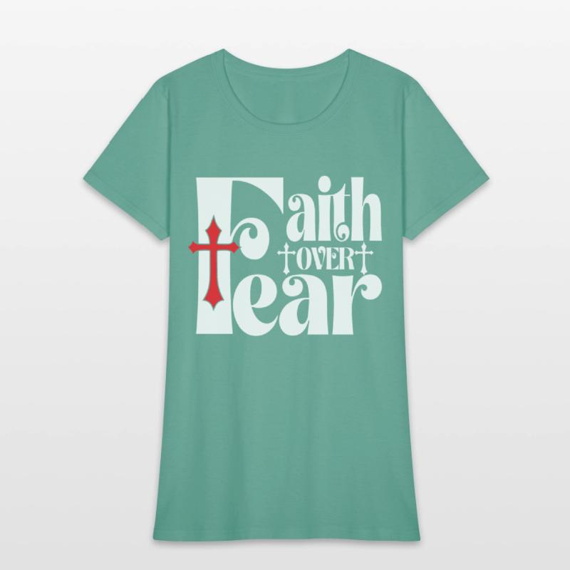 Faith Over Fear Love Jesus Christian Christmas