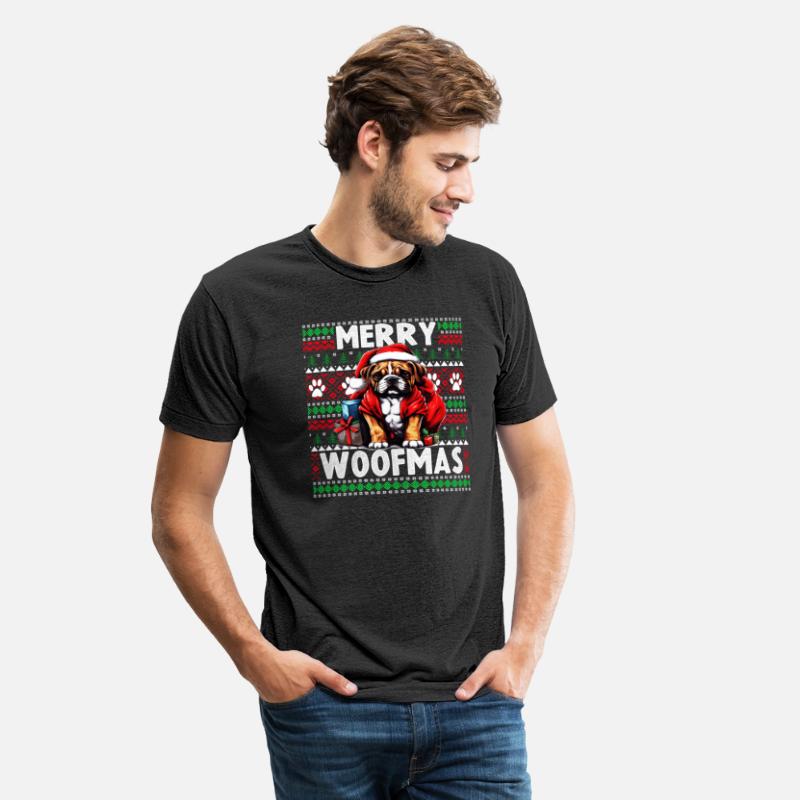 Family Matching Pajama Top - Ugly Christmas Dog Bo