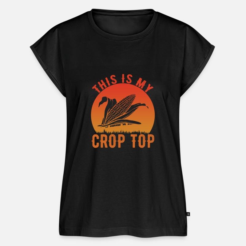 Farming Life This Is My Crop Top Funny Corn Farmer