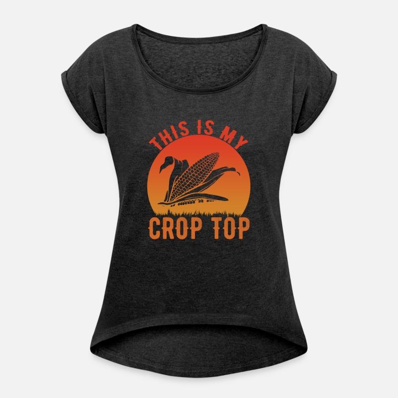 Farming Life This Is My Crop Top Funny Corn Farmer