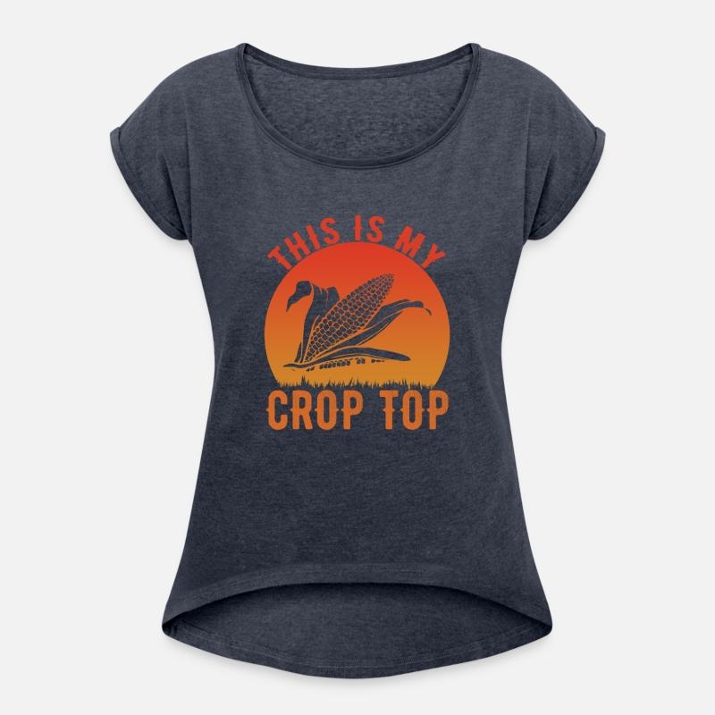 Farming Life This Is My Crop Top Funny Corn Farmer