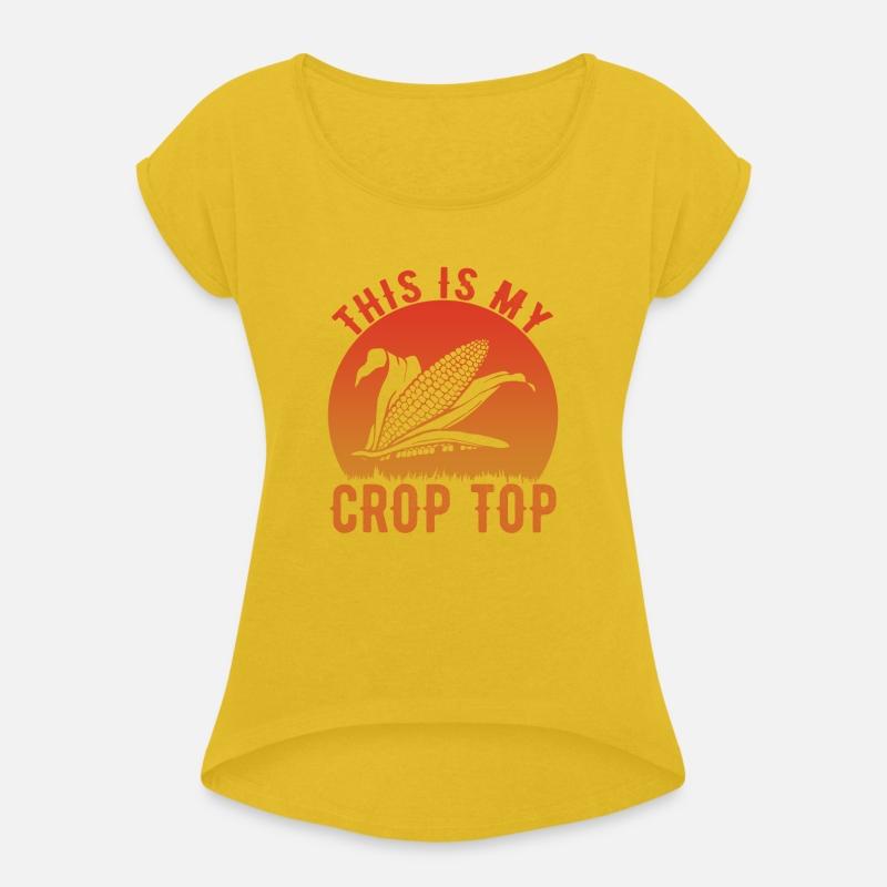 Farming Life This Is My Crop Top Funny Corn Farmer