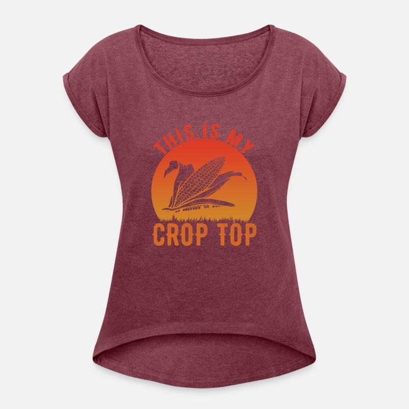 Farming Life This Is My Crop Top Funny Corn Farmer