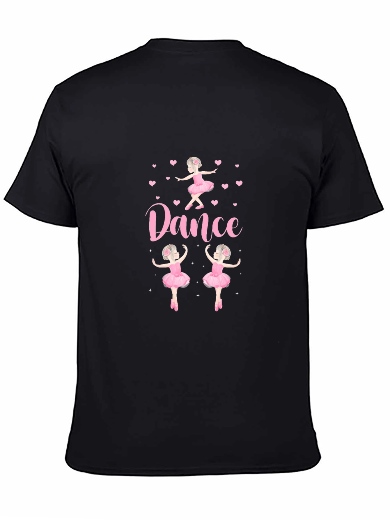 Dance Ballerina Graphic T-Shirt - Black