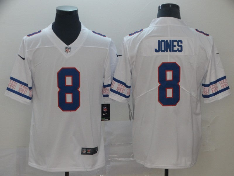Men's New York Giants Daniel Jones #8 White Player Game Jerseys