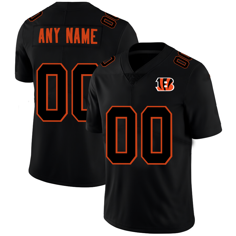 Custom1 Cincinnati Bengals Football Jerseys American Black Stitched Name And Number Size S to 6XL Christmas Birthday Gift