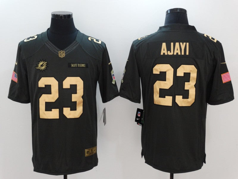 Men's Miami Dolphins Jay Ajayi #23 Black Game Jerseys