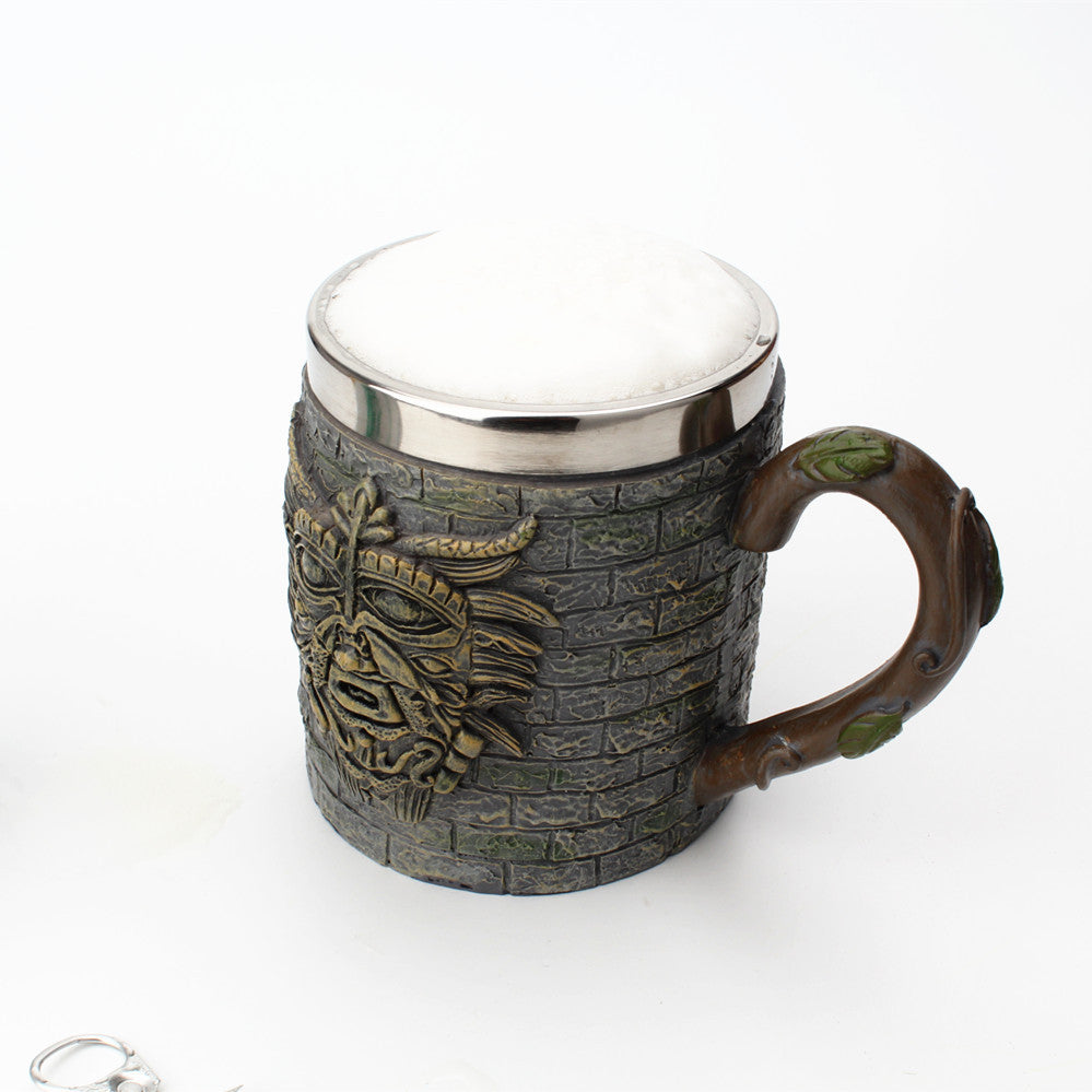 Stone Face Beer Mug Elder Mug Mug Coffee – Quality You Can Trust