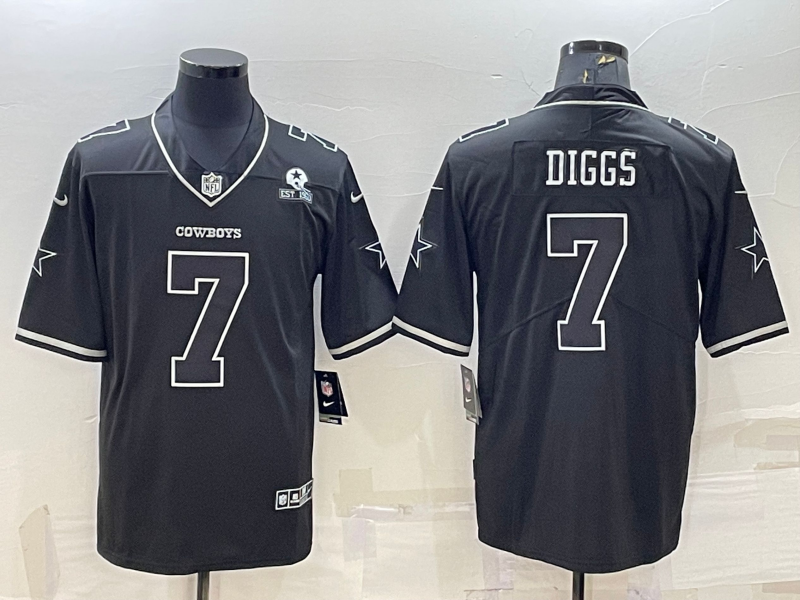 Men's Dallas Cowboys Trevon Diggs #7 Black Legend Player Jerseys