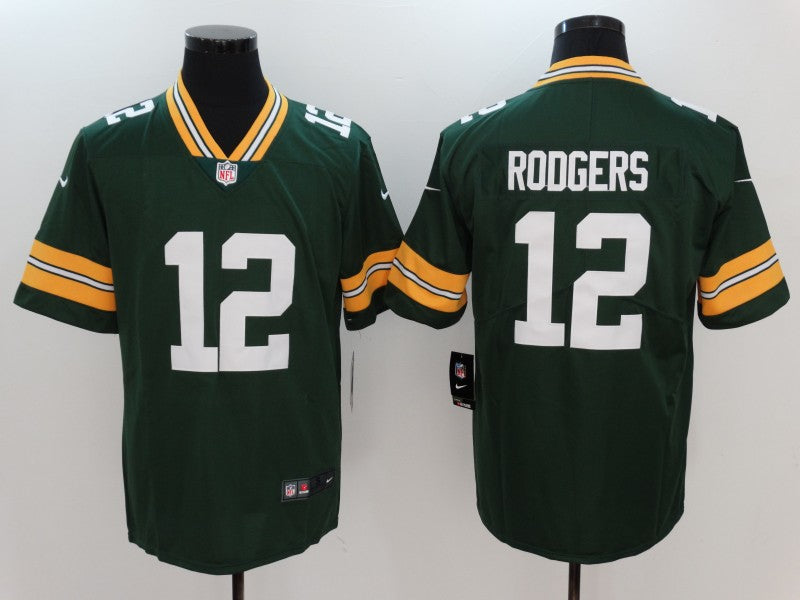 Men's Green Bay Packers #12 Aaron Rodgers Home Game Jerseys