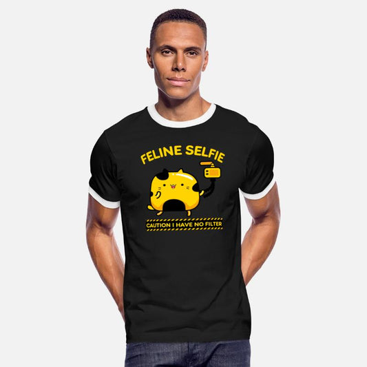 Feline Selfie Caution No Filter Funny Butter Cat