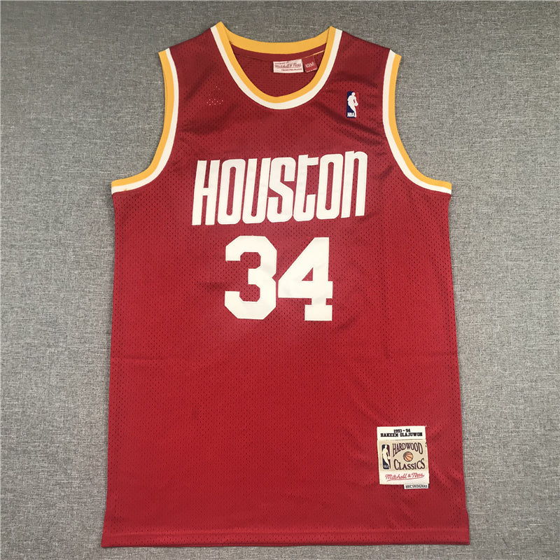 Men's Houston Rockets Hakeem Olajuwon 1993-94 Hardwood Classics Swingman Jerseys